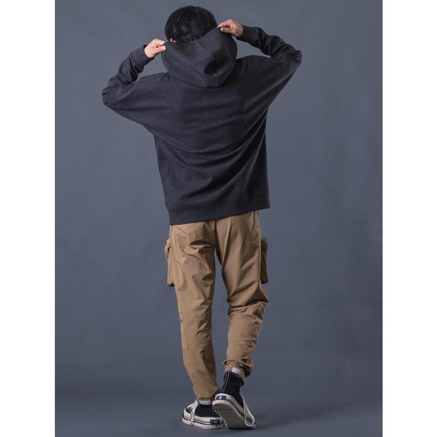 ユーティリティカーゴパンツ メンズ ストレートパンツ シンプル無地 カジュアル 収納抜群 カーキ ブラック 黒 M L XL REGIEVO レジエボ | REGIEVO | 07