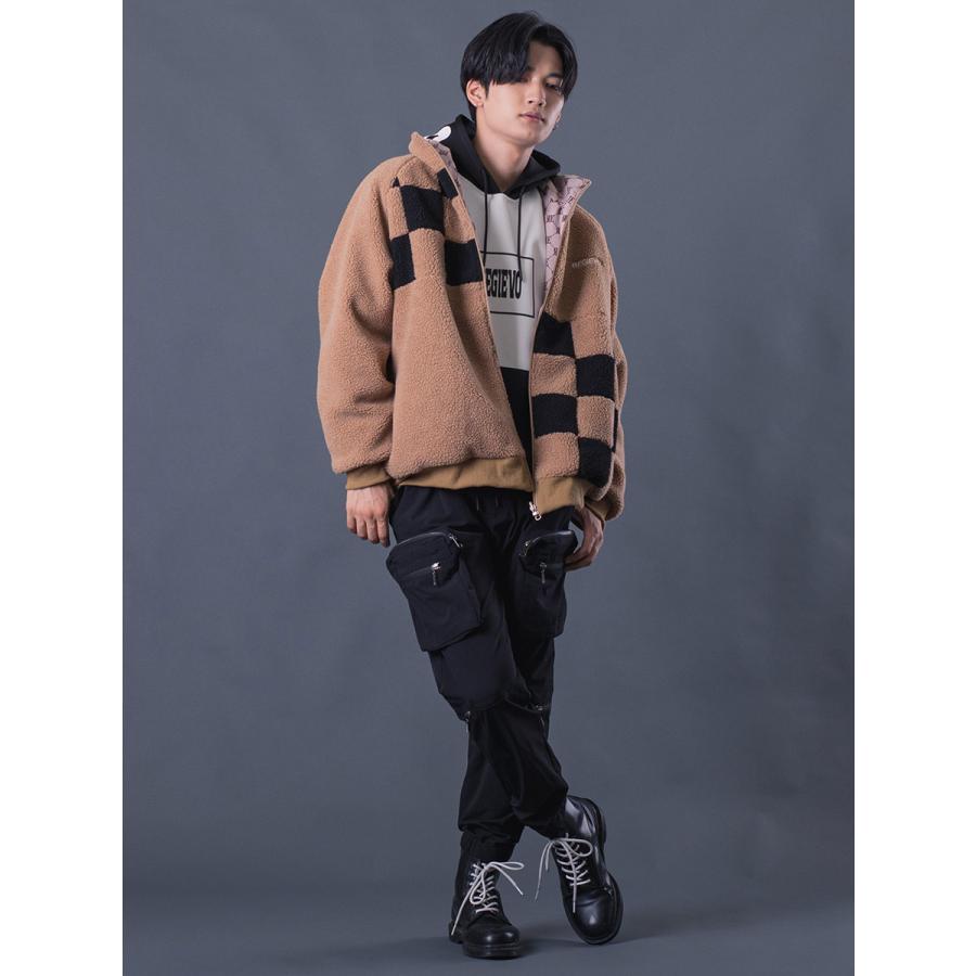 ユーティリティカーゴパンツ メンズ ストレートパンツ シンプル無地 カジュアル 収納抜群 カーキ ブラック 黒 M L XL REGIEVO レジエボ | REGIEVO | 09