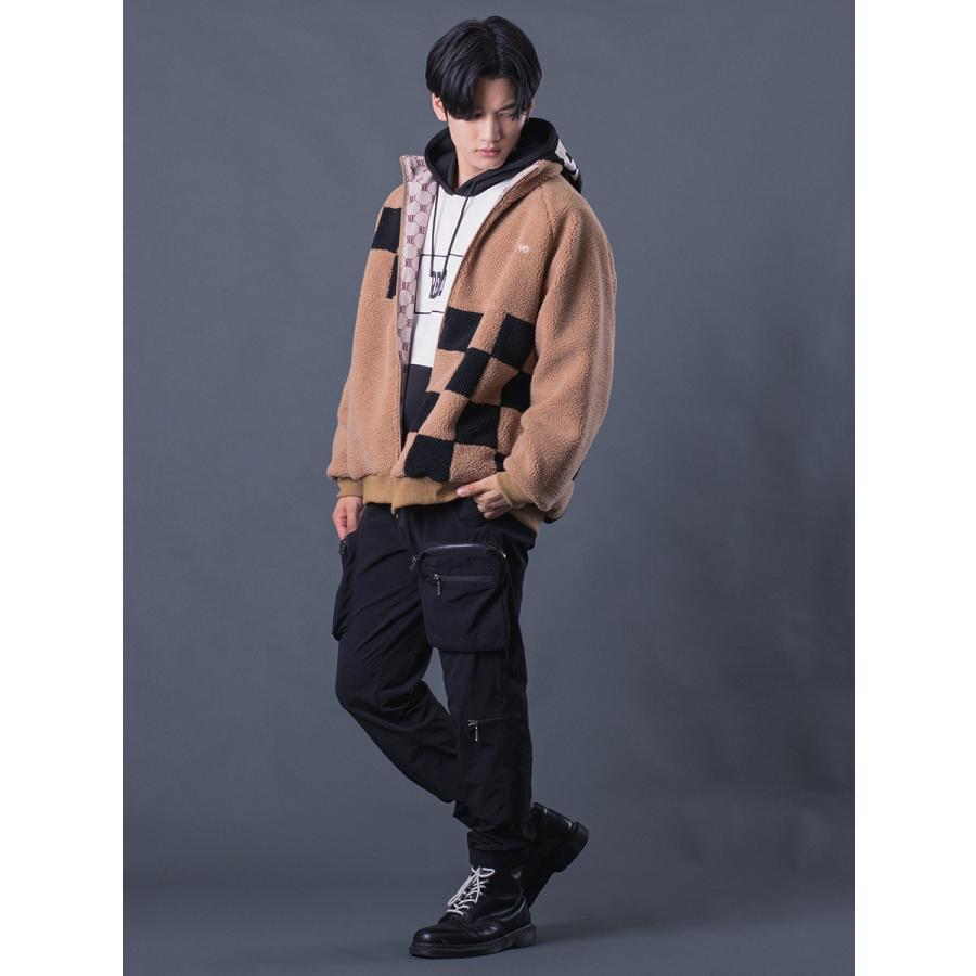 ユーティリティカーゴパンツ メンズ ストレートパンツ シンプル無地 カジュアル 収納抜群 カーキ ブラック 黒 M L XL REGIEVO レジエボ | REGIEVO | 10