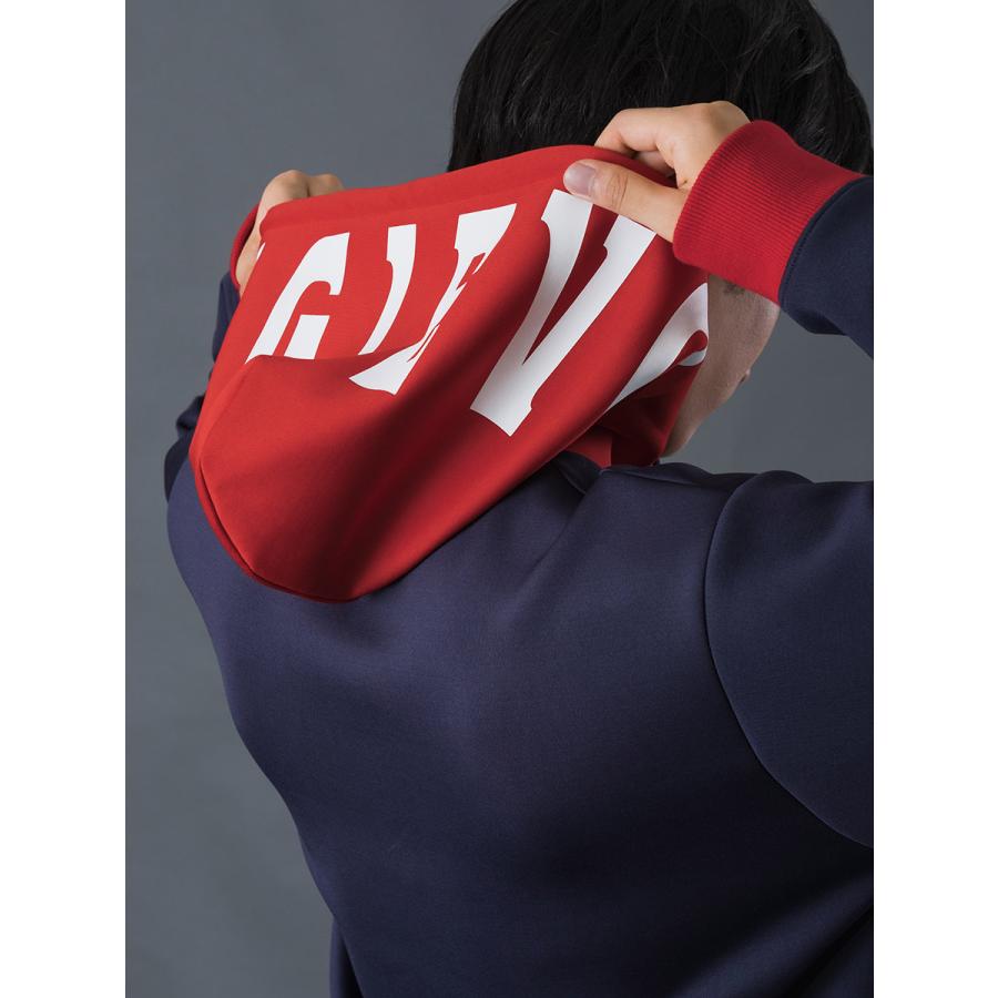 配色プルパーカー メンズ バイカラー 春 秋 冬 ストレッチ ブラック レッド ホワイト ネイビー 黒 赤 紺 白 M L XL REGIEVO レジエボ | REGIEVO | 21