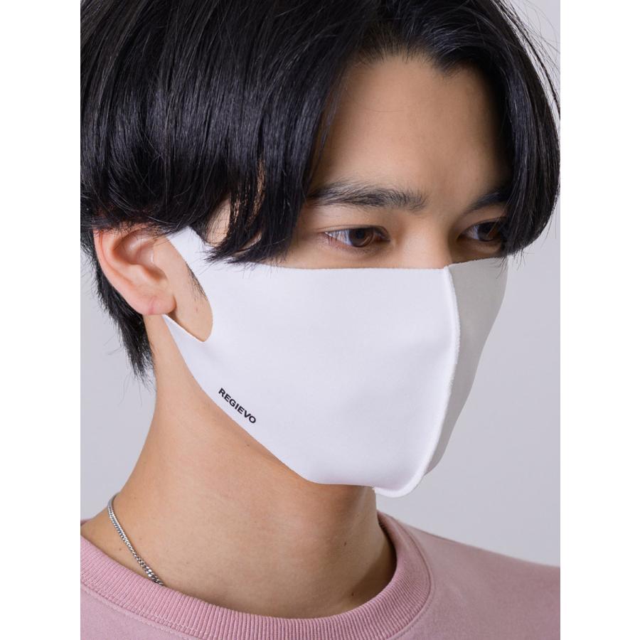 REGIEVOパウダータッチマスク 吸水速乾 長時間使用可 お洒落 無地 ワンポイント ロゴ ブラック ホワイト ベージュ 白 茶 黒 |  | 06