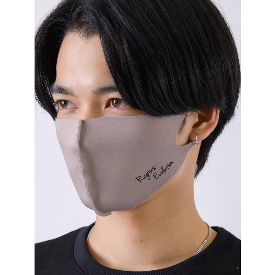 REGIEVOパウダータッチマスク 吸水速乾 長時間使用可 お洒落 無地 ワンポイント ロゴ ブラック ホワイト ベージュ 白 茶 黒 |  | 07