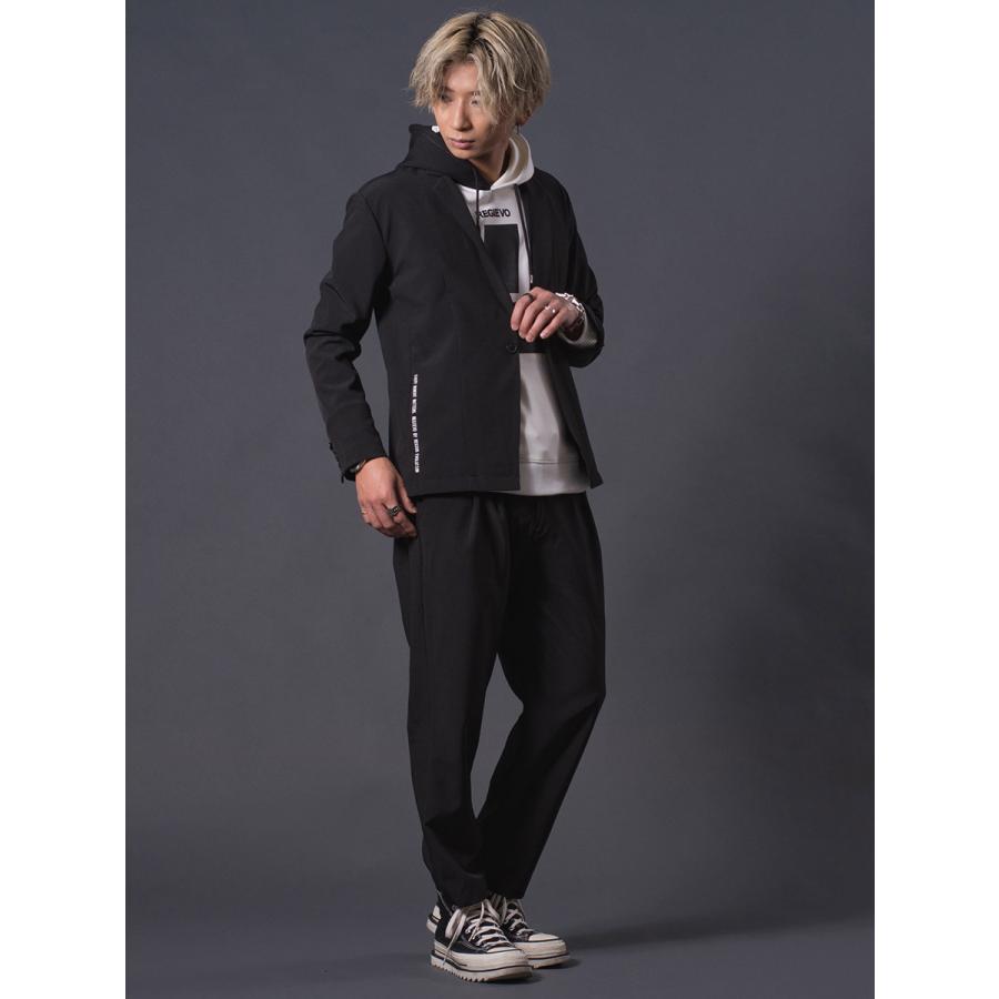 ジャケット メンズ セットアップ(別売) テーラードジャケット ストレッチ性 シンプル 春 秋 冬 グレージュ ブラック 黒 M L XL REGIEVO レジエボ | REGIEVO | 12