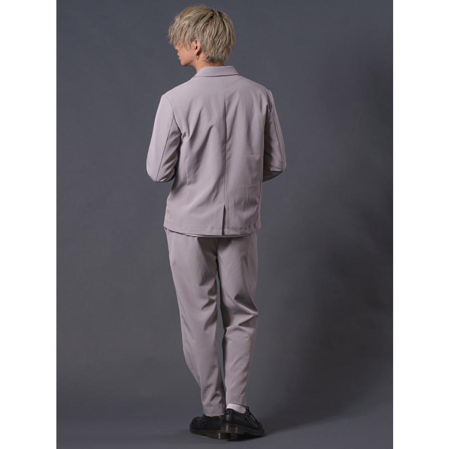 ツータックイージースラックス メンズ パンツ シンプル 無地 セットアップ グレージュ ブラック 黒 M L XL REGIEVO レジエボ | REGIEVO | 10