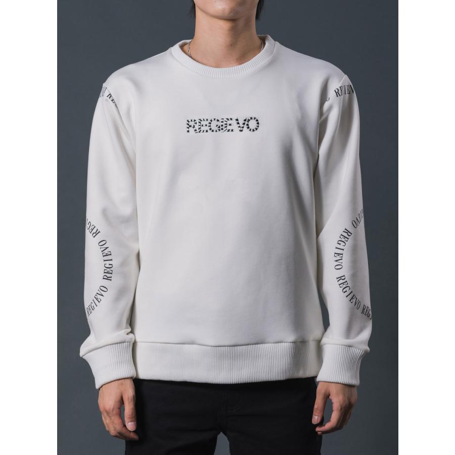 ベーシックロゴトレーナー メンズ ビックシルエット オーバーサイズ スウェット シンプル ホワイト ブラック 白 黒 M L XL REGIEVO レジエボ | REGIEVO | 15