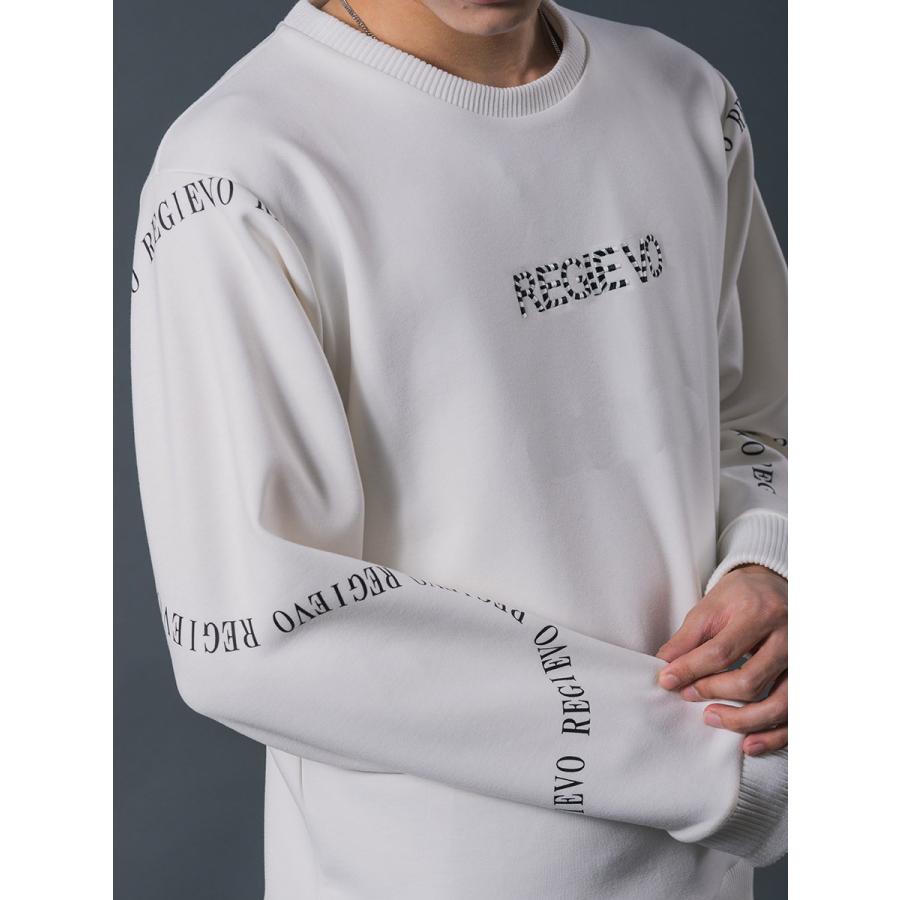 ベーシックロゴトレーナー メンズ ビックシルエット オーバーサイズ スウェット シンプル ホワイト ブラック 白 黒 M L XL REGIEVO レジエボ | REGIEVO | 18