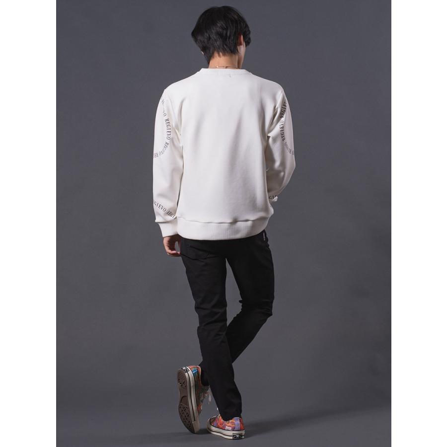 ベーシックロゴトレーナー メンズ ビックシルエット オーバーサイズ スウェット シンプル ホワイト ブラック 白 黒 M L XL REGIEVO レジエボ | REGIEVO | 08