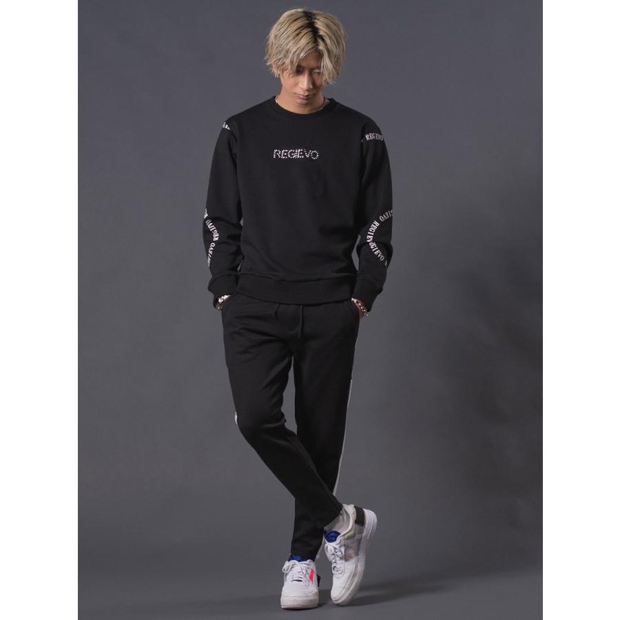 ベーシックロゴトレーナー メンズ ビックシルエット オーバーサイズ スウェット シンプル ホワイト ブラック 白 黒 M L XL REGIEVO レジエボ | REGIEVO | 10