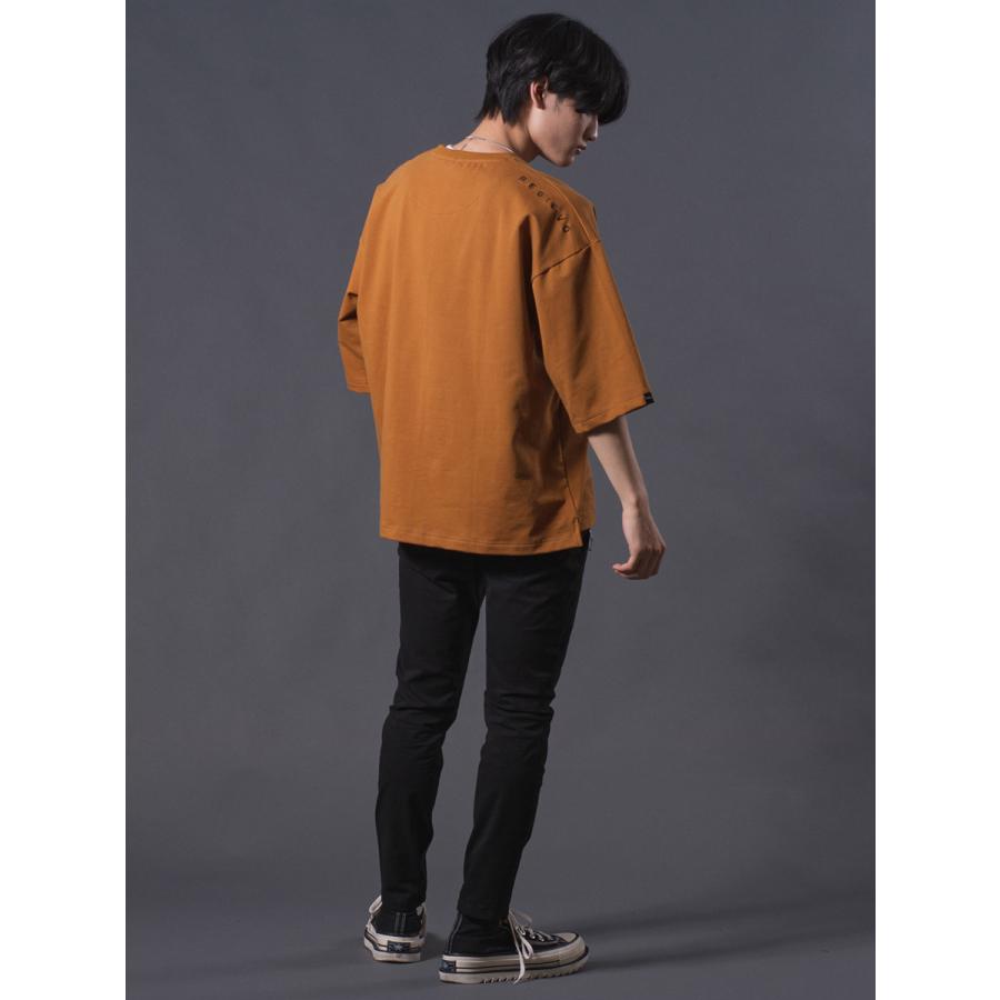 ドロップショルダーTシャツ メンズ シンプル オーバーサイズ 春 夏 秋 ホワイト グレー グリーン ピンク キャメル ブラック 白 緑 黒 M L XL REGIEVO レジエボ | REGIEVO | 21