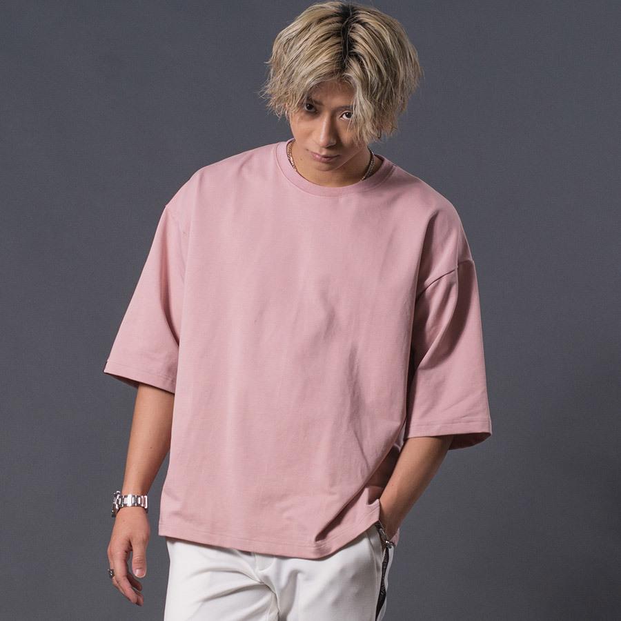 ドロップショルダーTシャツ メンズ シンプル オーバーサイズ 春 夏 秋 ホワイト グレー グリーン ピンク キャメル ブラック 白 緑 黒 M L XL REGIEVO レジエボ | REGIEVO | 09