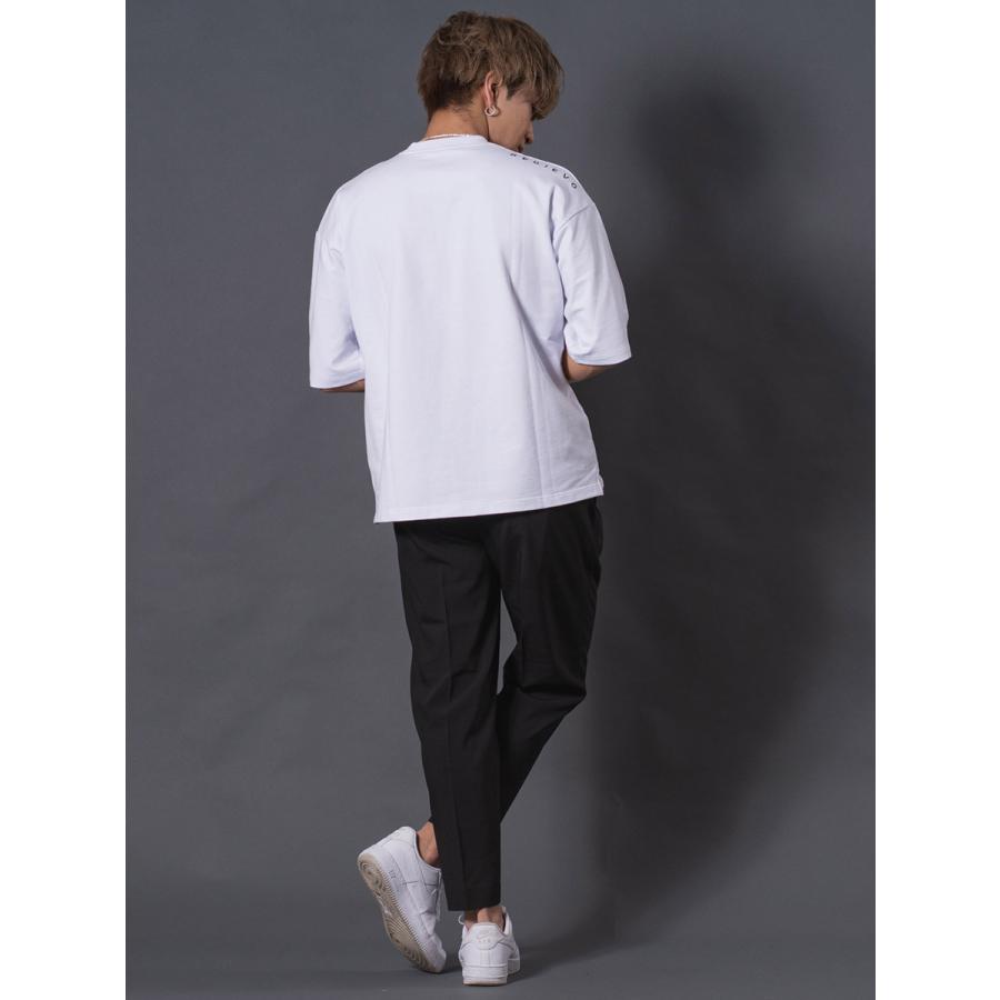 ドロップショルダーTシャツ メンズ シンプル オーバーサイズ 春 夏 秋 ホワイト グレー グリーン ピンク キャメル ブラック 白 緑 黒 M L XL REGIEVO レジエボ | REGIEVO | 13