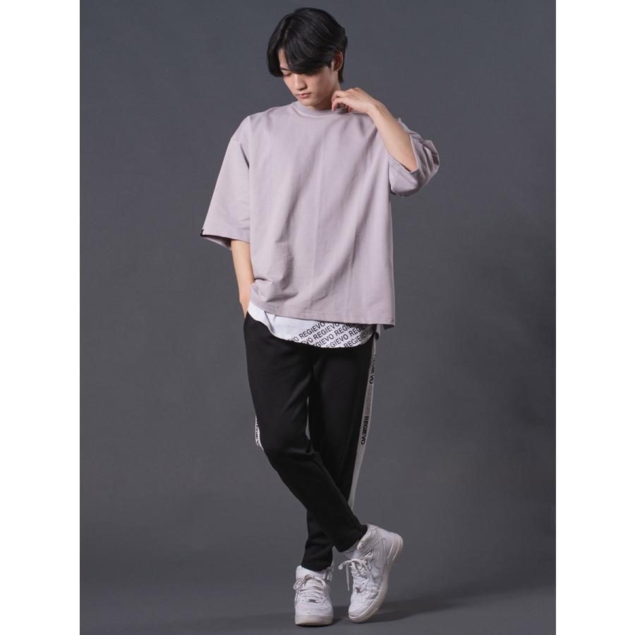 ドロップショルダーTシャツ メンズ シンプル オーバーサイズ 春 夏 秋 ホワイト グレー グリーン ピンク キャメル ブラック 白 緑 黒 M L XL REGIEVO レジエボ | REGIEVO | 14