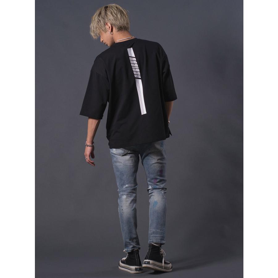 ポケットつきドロップショルダーTシャツ メンズ オーバーサイズ シンプル 春 夏 秋 ホワイト ブラック 白 黒 M L REGIEVO レジエボ | REGIEVO | 13