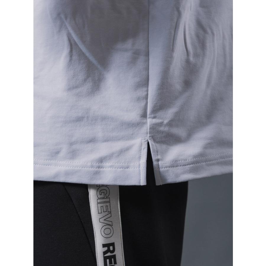 ポケットつきドロップショルダーTシャツ メンズ オーバーサイズ シンプル 春 夏 秋 ホワイト ブラック 白 黒 M L REGIEVO レジエボ | REGIEVO | 20