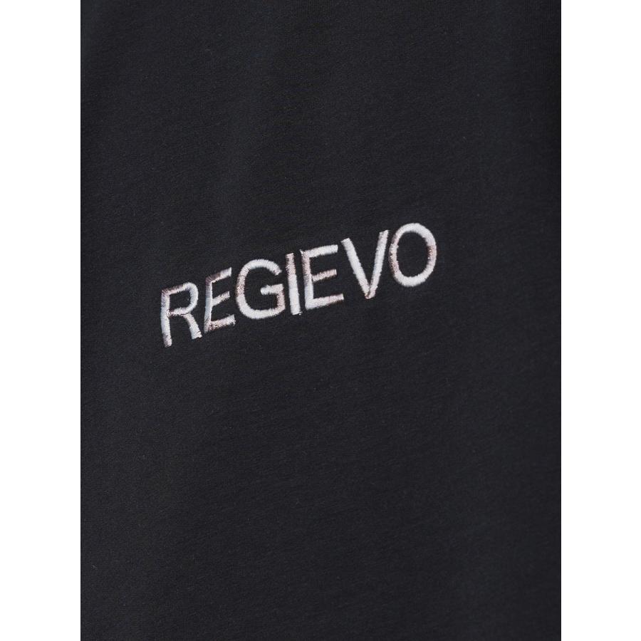 レインボープリントドロップショルダーTシャツ メンズ オーバーサイズ シンプル ロゴ 春 夏 秋 ホワイト ブラック 白 黒 M L REGIEVO レジエボ | REGIEVO | 20