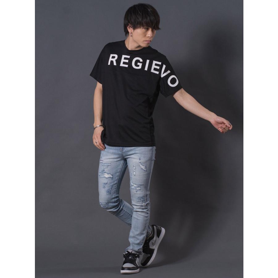 ハニカムメッシュTシャツ メンズ ストレッチ性 シンプル アウトドア スポーティ ホワイト イエロー ブラック 白 黄 黒 M L XL REGIEVO レジエボ | REGIEVO | 14