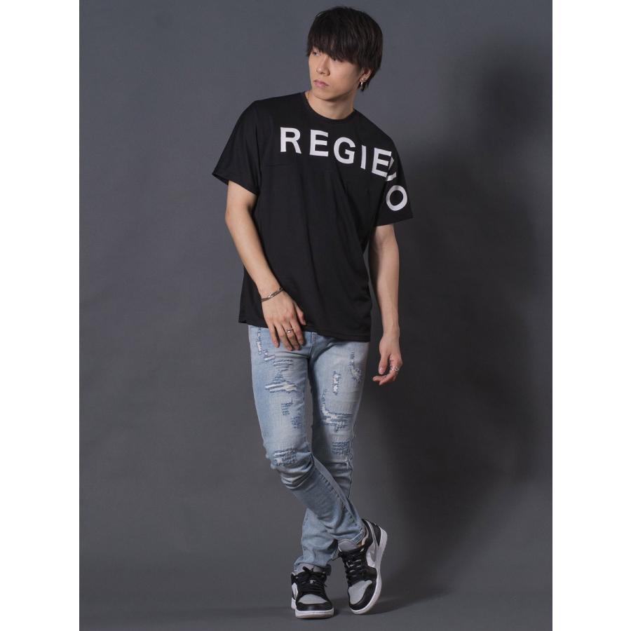 ハニカムメッシュTシャツ メンズ ストレッチ性 シンプル アウトドア スポーティ ホワイト イエロー ブラック 白 黄 黒 M L XL REGIEVO レジエボ | REGIEVO | 15
