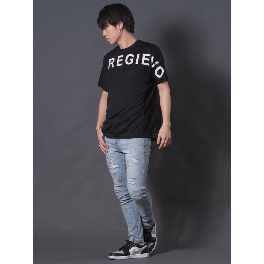 ハニカムメッシュTシャツ メンズ ストレッチ性 シンプル アウトドア スポーティ ホワイト イエロー ブラック 白 黄 黒 M L XL REGIEVO レジエボ | REGIEVO | 16