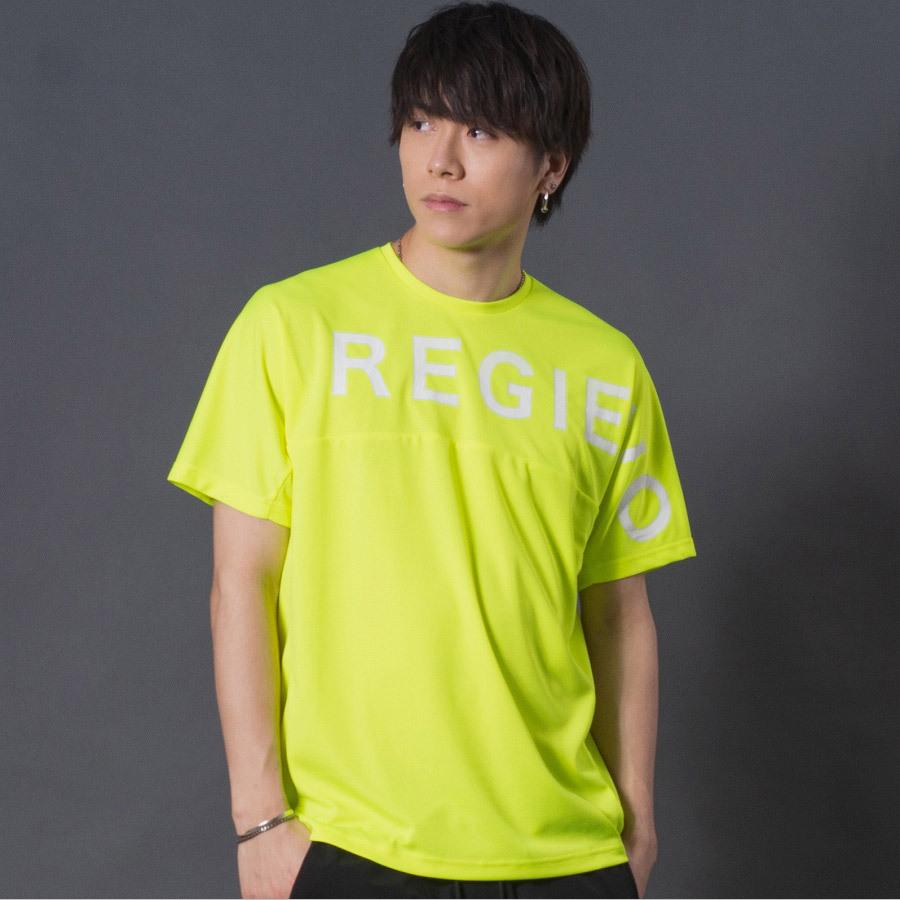 ハニカムメッシュTシャツ メンズ ストレッチ性 シンプル アウトドア スポーティ ホワイト イエロー ブラック 白 黄 黒 M L XL REGIEVO レジエボ | REGIEVO | 05