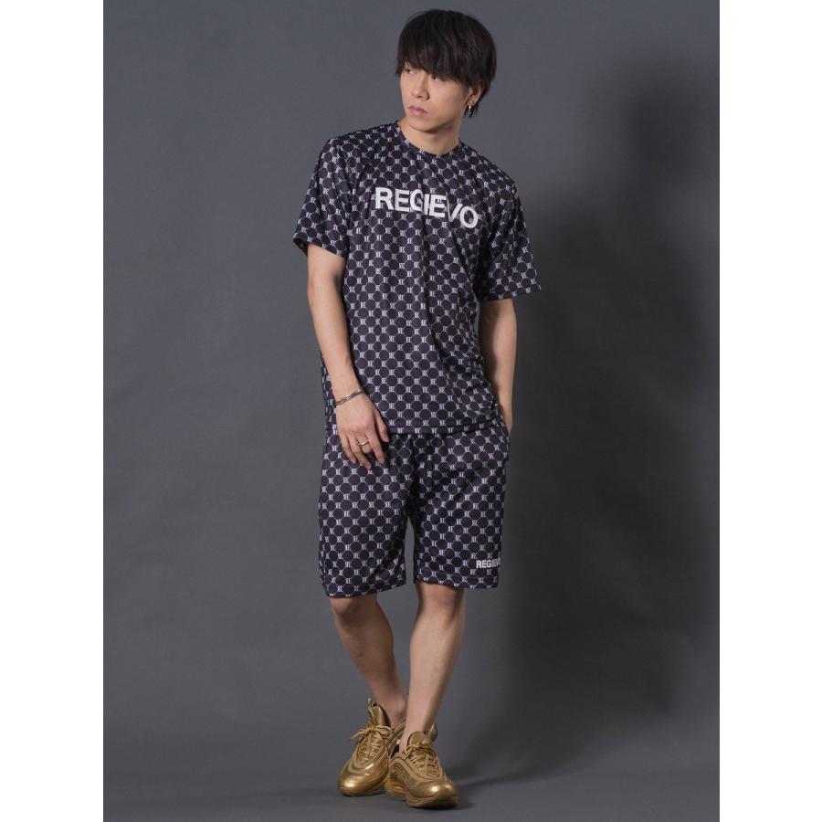 モノグラムショートパンツ メンズ 総柄 ルーズシルエット セットアップ 春 夏 秋 ホワイト レッド ブラック 白 赤 黒 M L XL REGIEVO レジエボ | REGIEVO | 16