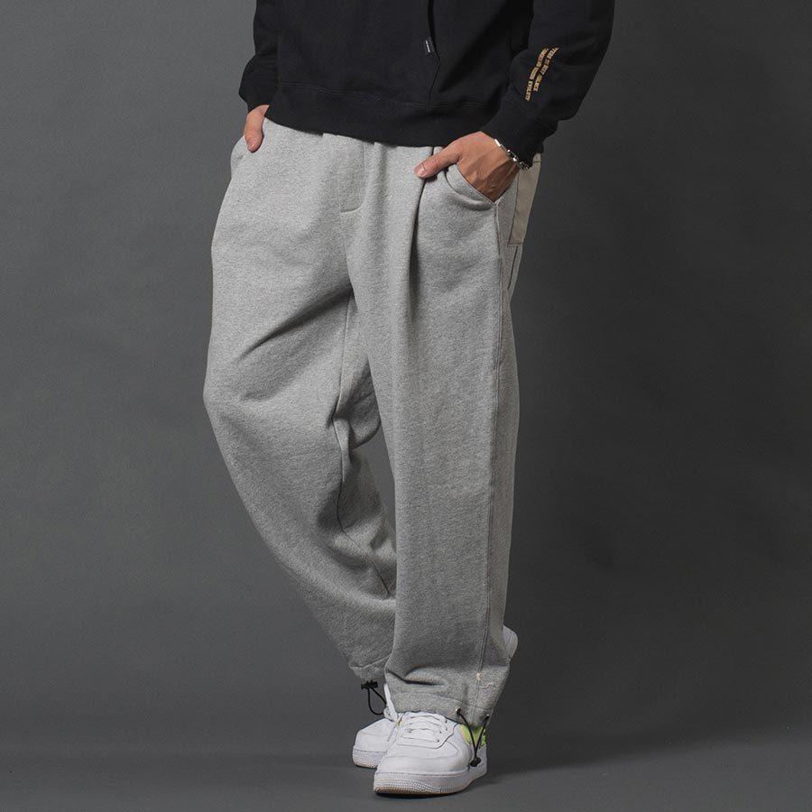 ワイドジョガーパンツ メンズ シェフパンツ ワイドパンツ シンプル 無地 オーバーサイズ 春 夏 秋 冬 アイボリー グレー ブラック 黒 M L XL REGIEVO レジエボ | REGIEVO | 04