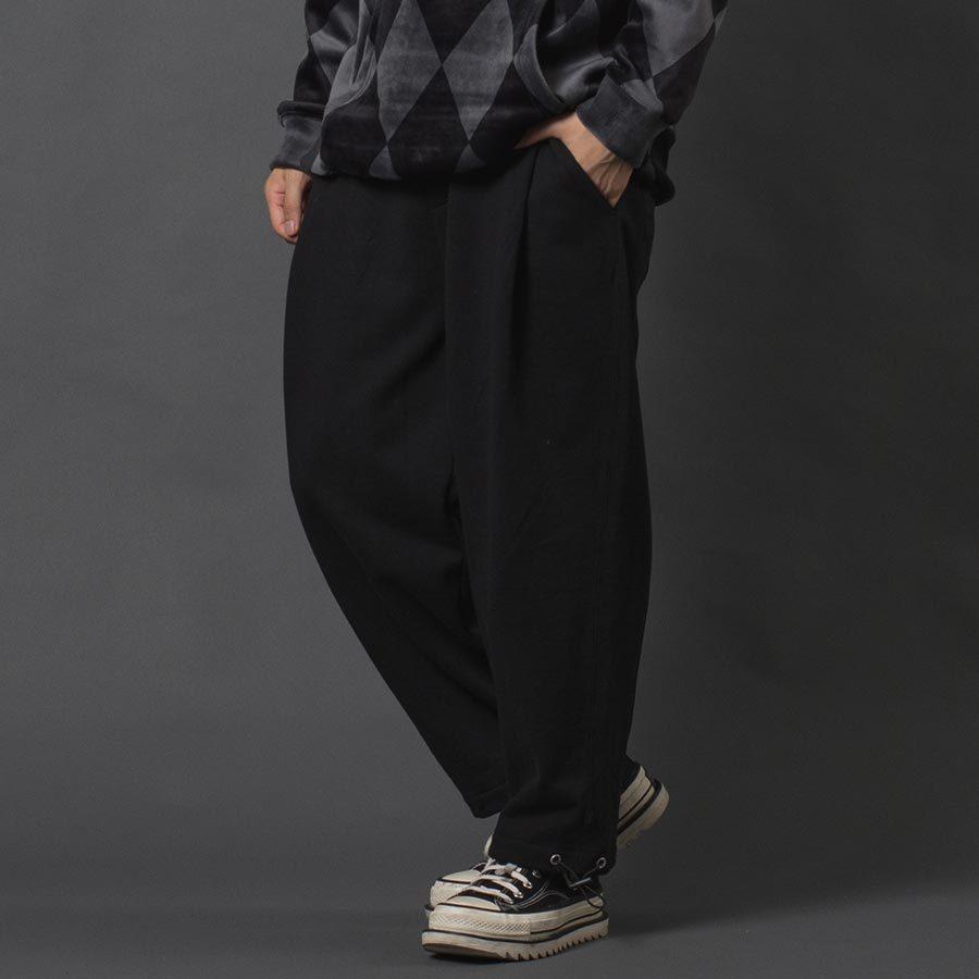 ワイドジョガーパンツ メンズ シェフパンツ ワイドパンツ シンプル 無地 オーバーサイズ 春 夏 秋 冬 アイボリー グレー ブラック 黒 M L XL REGIEVO レジエボ | REGIEVO | 05