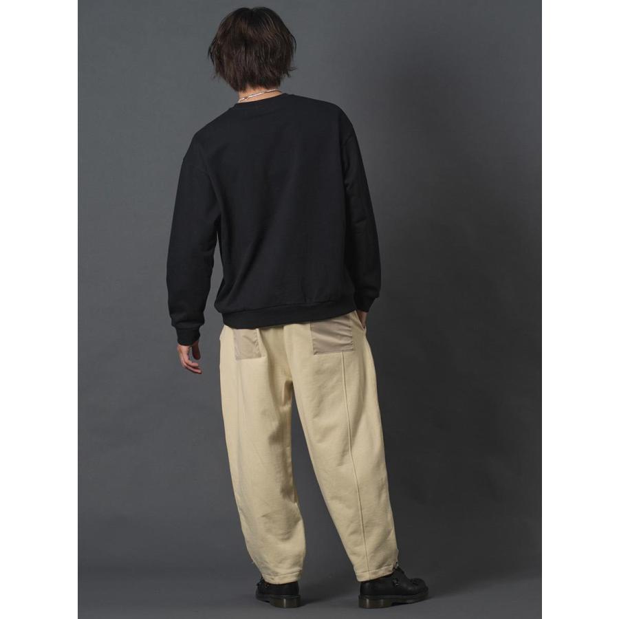 ワイドジョガーパンツ メンズ シェフパンツ ワイドパンツ シンプル 無地 オーバーサイズ 春 夏 秋 冬 アイボリー グレー ブラック 黒 M L XL REGIEVO レジエボ | REGIEVO | 09