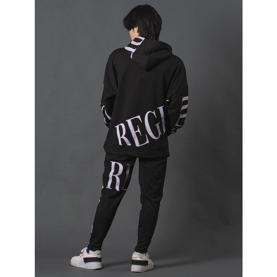 ビッグロゴプリントジョガーパンツ メンズ テーパードパンツ セットアップ シンプル 春 夏 秋 冬 ホワイト ブラック 白 黒 M L XL REGIEVO レジエボ | REGIEVO | 13