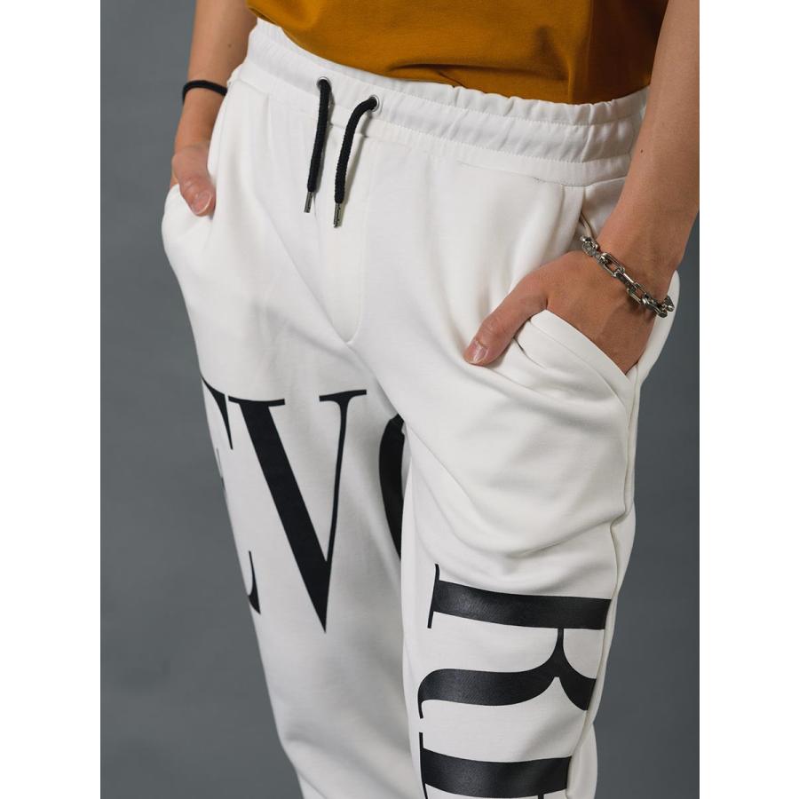 ビッグロゴプリントジョガーパンツ メンズ テーパードパンツ セットアップ シンプル 春 夏 秋 冬 ホワイト ブラック 白 黒 M L XL REGIEVO レジエボ | REGIEVO | 16