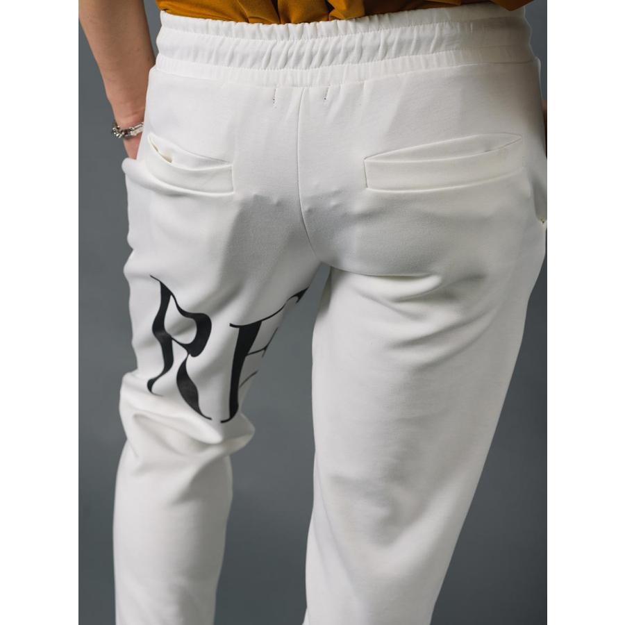 ビッグロゴプリントジョガーパンツ メンズ テーパードパンツ セットアップ シンプル 春 夏 秋 冬 ホワイト ブラック 白 黒 M L XL REGIEVO レジエボ | REGIEVO | 19