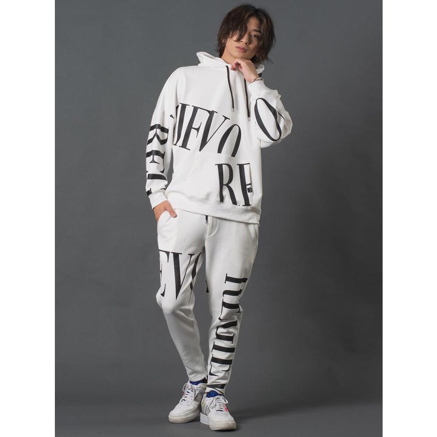 ビッグロゴプリントジョガーパンツ メンズ テーパードパンツ セットアップ シンプル 春 夏 秋 冬 ホワイト ブラック 白 黒 M L XL REGIEVO レジエボ | REGIEVO | 04