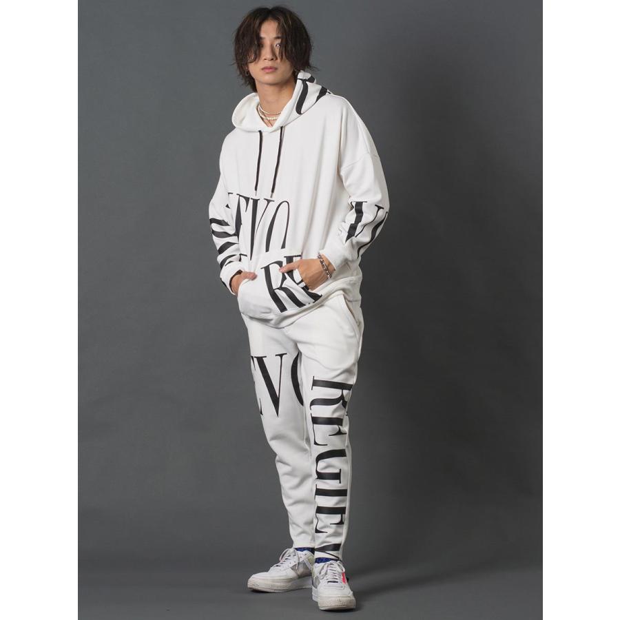 ビッグロゴプリントジョガーパンツ メンズ テーパードパンツ セットアップ シンプル 春 夏 秋 冬 ホワイト ブラック 白 黒 M L XL REGIEVO レジエボ | REGIEVO | 05