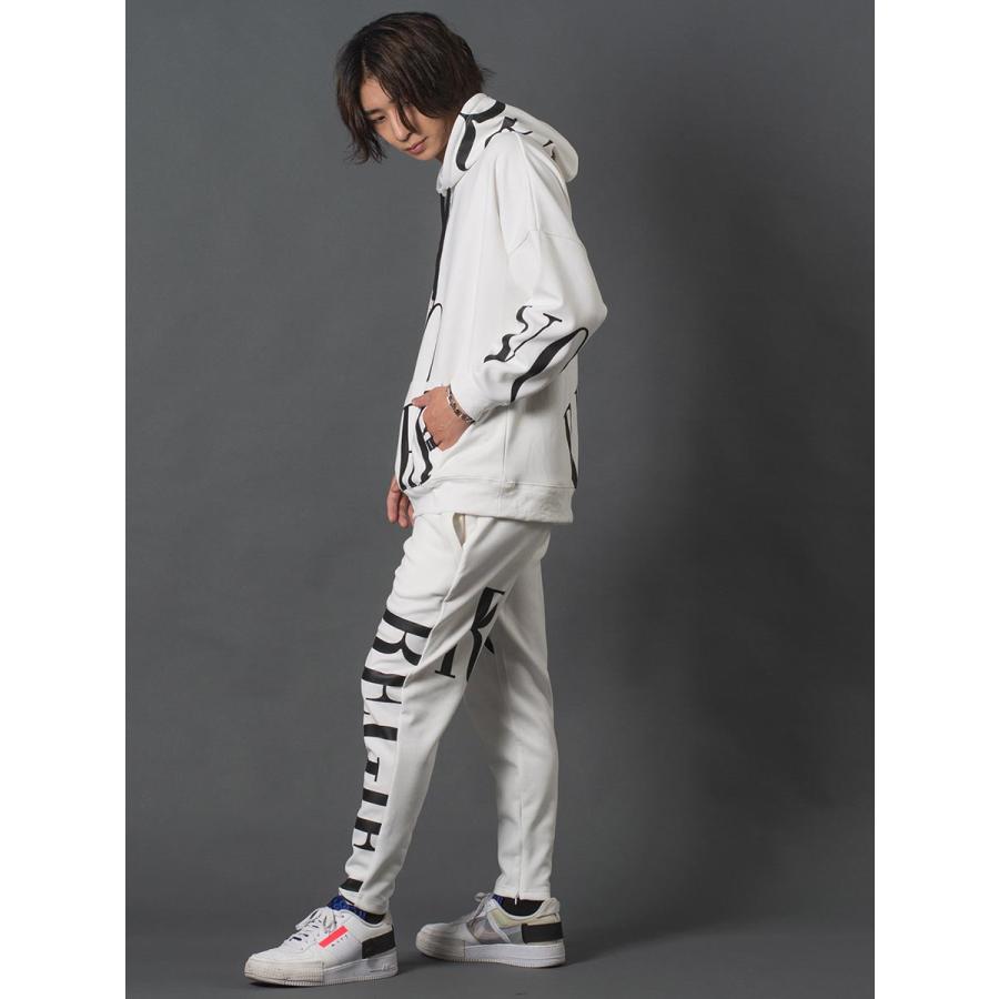 ビッグロゴプリントジョガーパンツ メンズ テーパードパンツ セットアップ シンプル 春 夏 秋 冬 ホワイト ブラック 白 黒 M L XL REGIEVO レジエボ | REGIEVO | 07