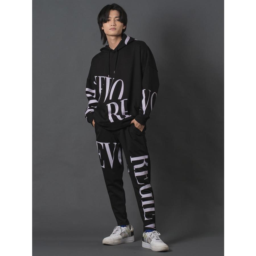 ビッグロゴプリントジョガーパンツ メンズ テーパードパンツ セットアップ シンプル 春 夏 秋 冬 ホワイト ブラック 白 黒 M L XL REGIEVO レジエボ | REGIEVO | 10