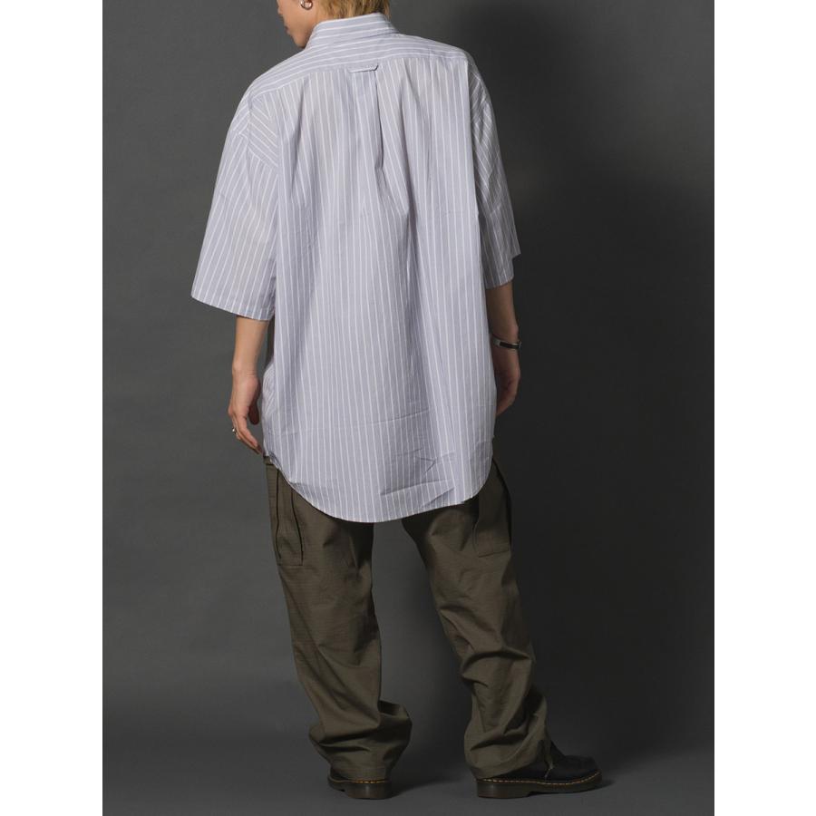 先染めストライプ半袖ビッグシャツ | REGIEVO | 14