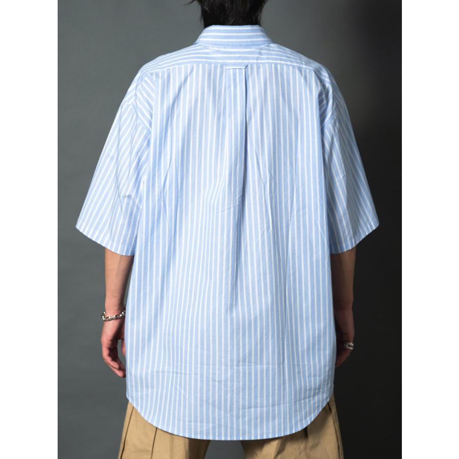 先染めストライプ半袖ビッグシャツ | REGIEVO | 16