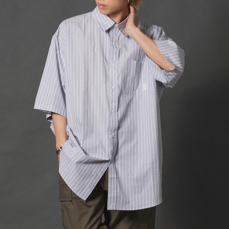 先染めストライプ半袖ビッグシャツ | REGIEVO | 04