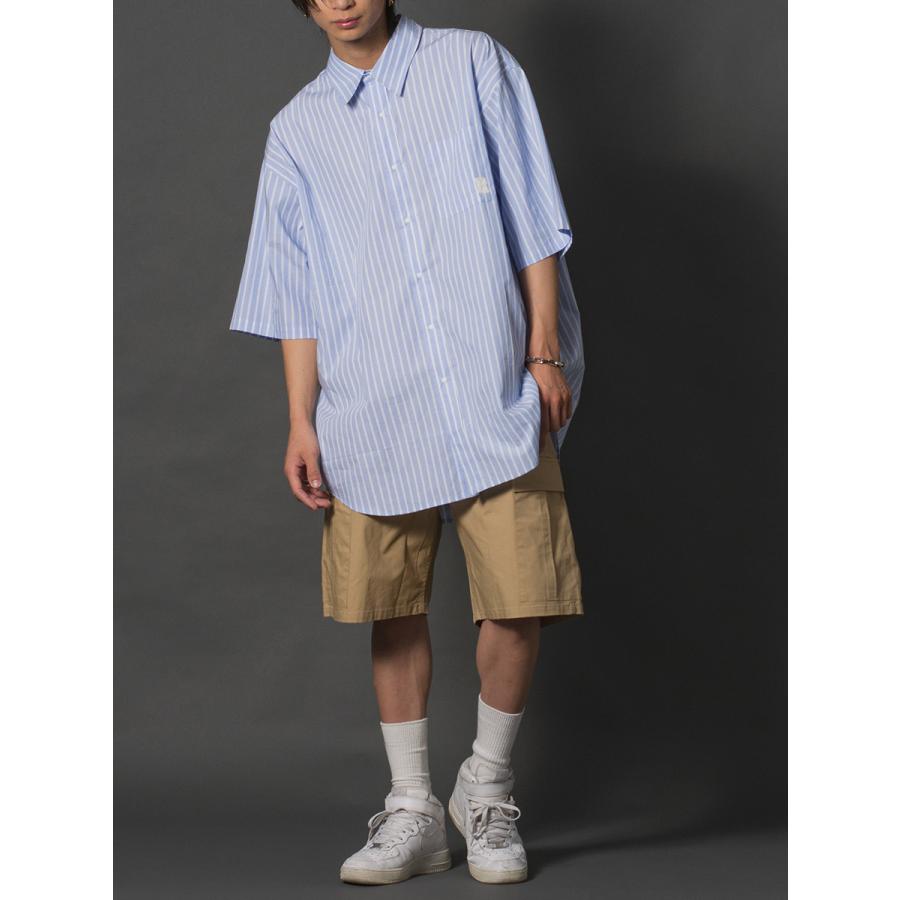 先染めストライプ半袖ビッグシャツ | REGIEVO | 06