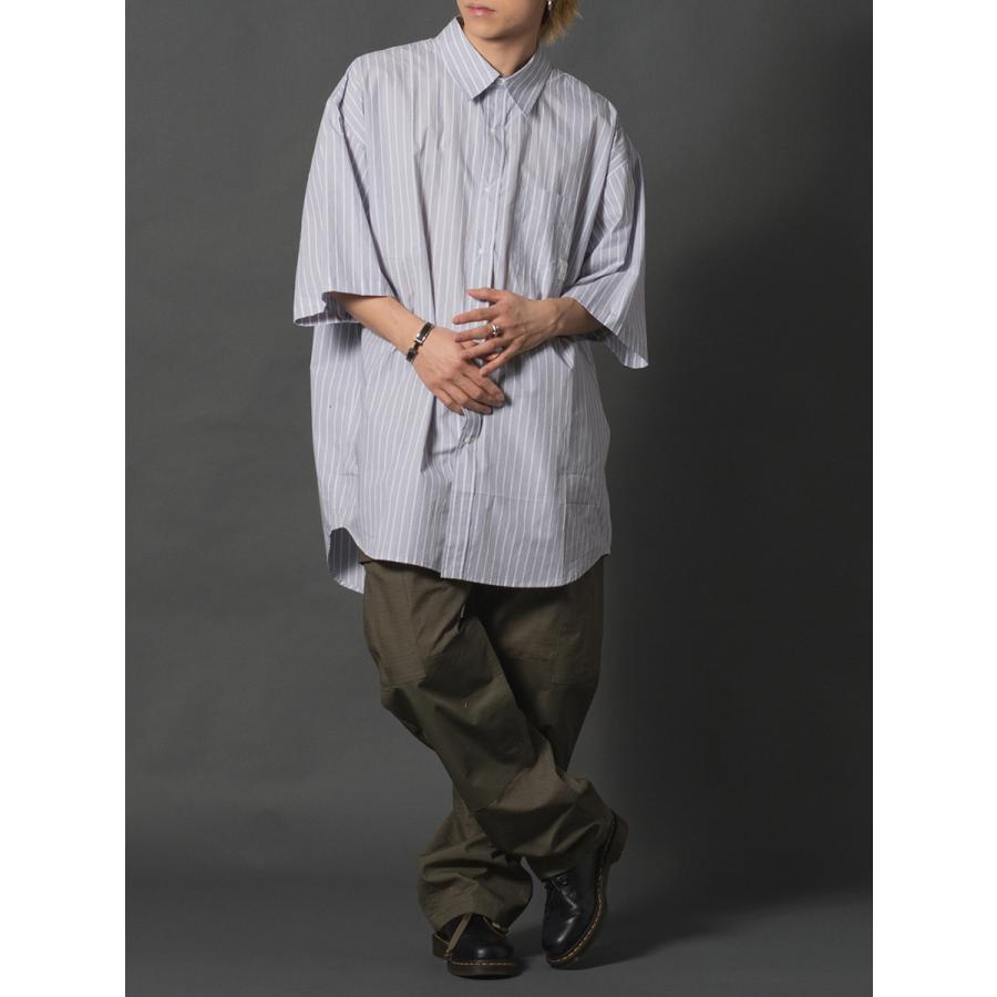 先染めストライプ半袖ビッグシャツ | REGIEVO | 11