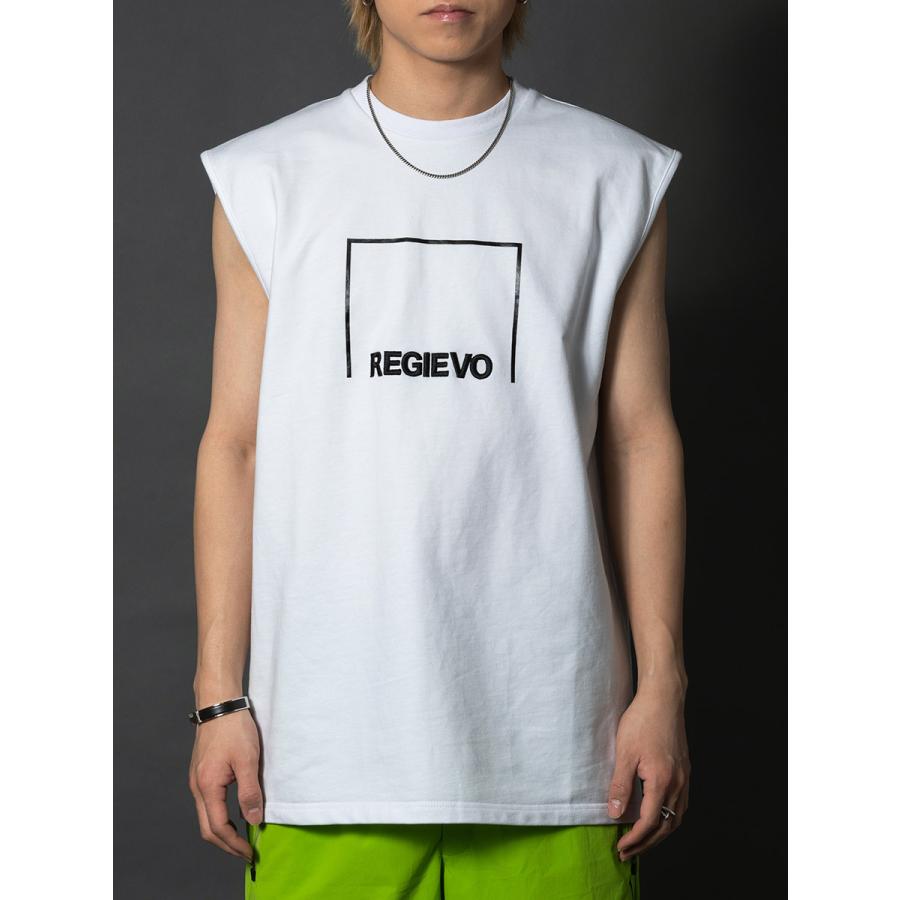 ロゴプリントノースリーブ メンズ タンクトップ トレーニングウエア 袖なし 韓国ファッション ストリート系 サーフ系 ユニセックス 春 夏 春服 夏服 | REGIEVO | 15
