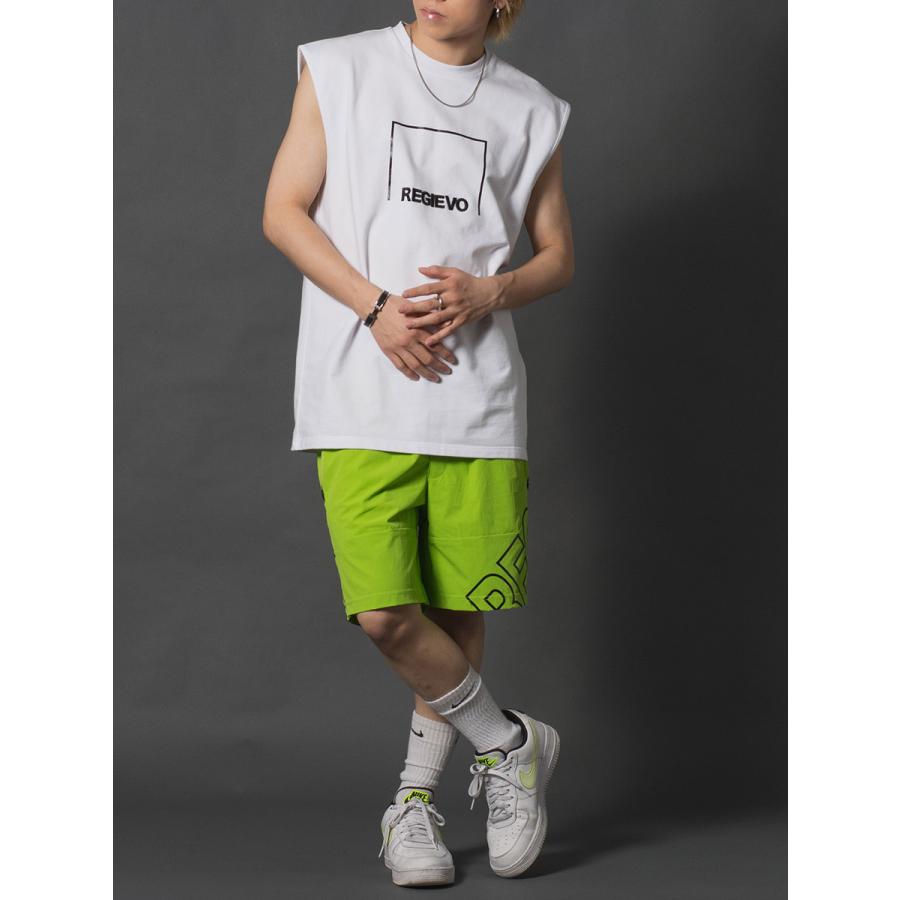 ロゴプリントノースリーブ メンズ タンクトップ トレーニングウエア 袖なし 韓国ファッション ストリート系 サーフ系 ユニセックス 春 夏 春服 夏服 | REGIEVO | 06