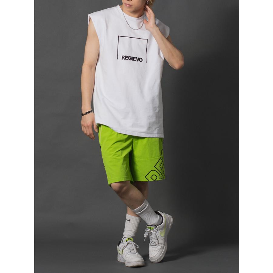 ロゴプリントノースリーブ メンズ タンクトップ トレーニングウエア 袖なし 韓国ファッション ストリート系 サーフ系 ユニセックス 春 夏 春服 夏服 | REGIEVO | 07