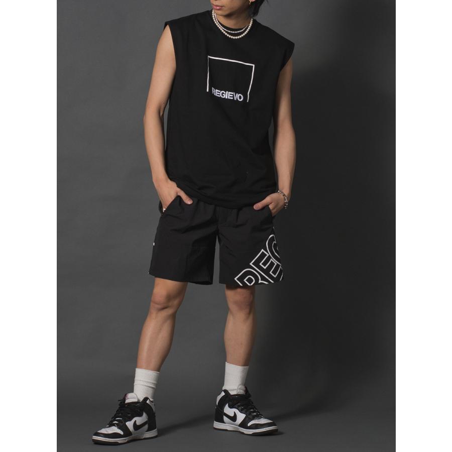 ロゴプリントノースリーブ メンズ タンクトップ トレーニングウエア 袖なし 韓国ファッション ストリート系 サーフ系 ユニセックス 春 夏 春服 夏服 | REGIEVO | 10