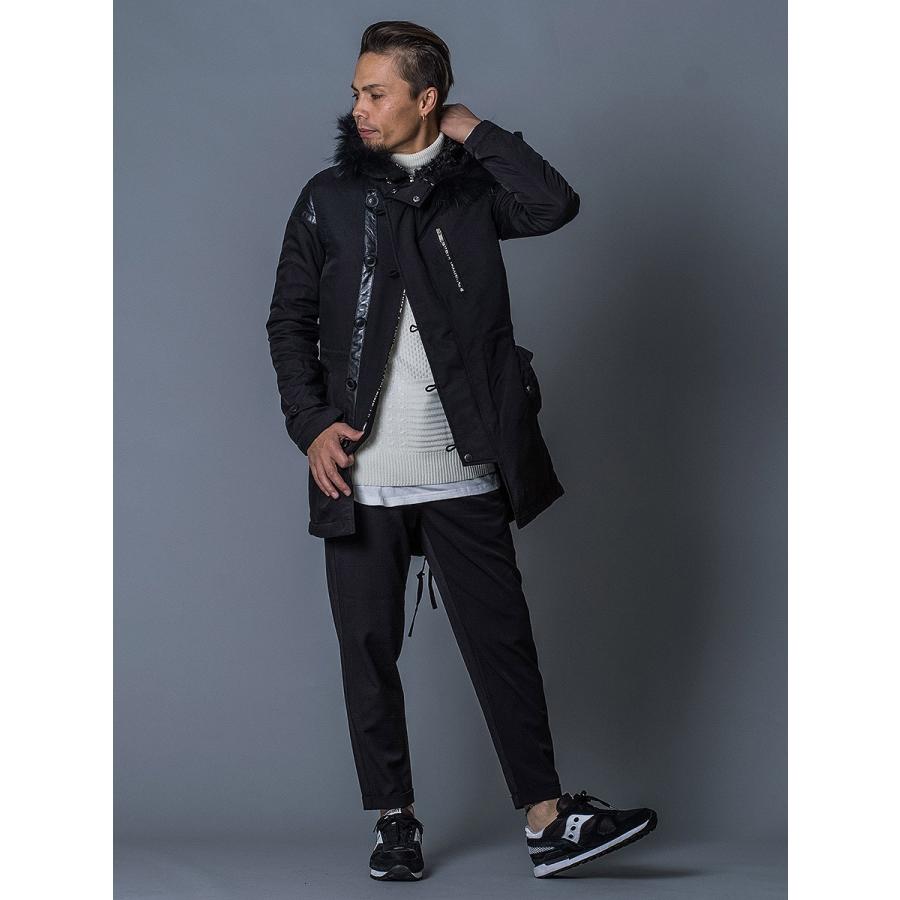 モッズコート メンズ 細身 コート 春 秋 秋 冬 オールシーズン ブラック 黒 M L XL 2L LL ライナー付き REGIEVO レジエボ hk エイチケー 35506 | REGIEVO | 03