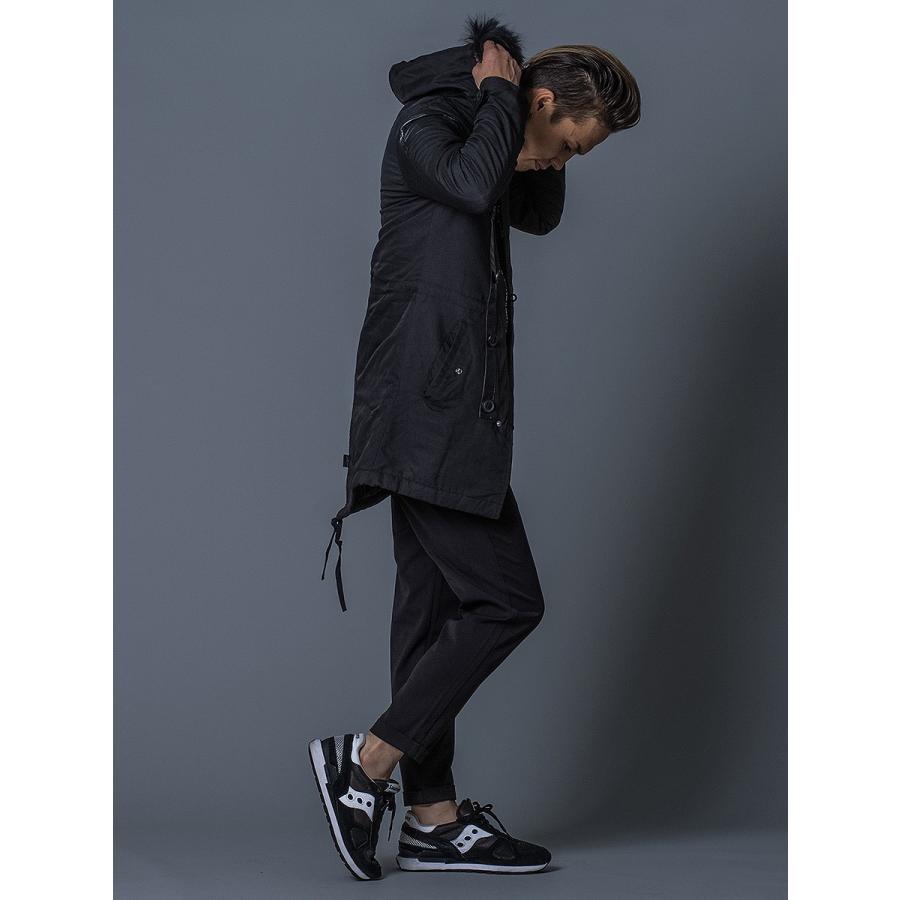 モッズコート メンズ 細身 コート 春 秋 秋 冬 オールシーズン ブラック 黒 M L XL 2L LL ライナー付き REGIEVO レジエボ hk エイチケー 35506 | REGIEVO | 04