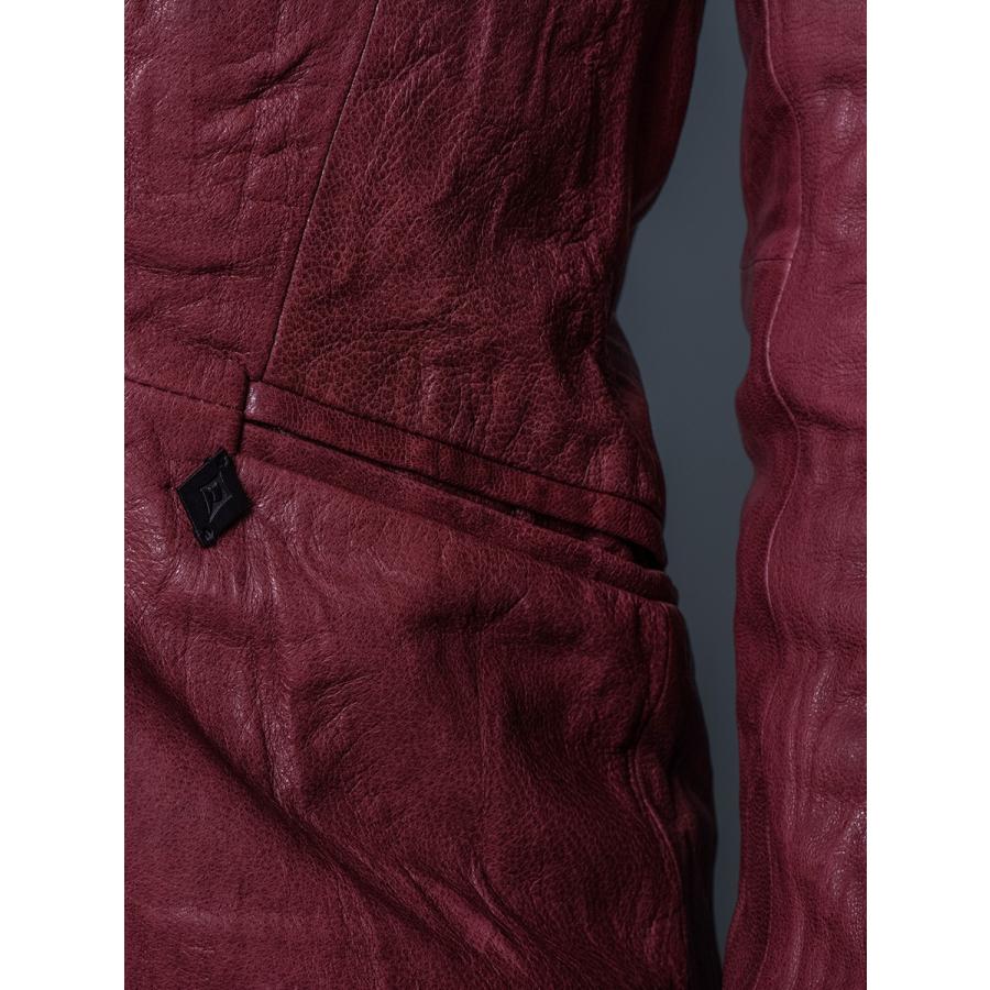 レザージャケット メンズ テーラード 本革 山羊 ゴート ベージュ ワイン ブラック 黒 M L XL 2L LL REGIEVO レジエボ hk エイチケー 55504 | REGIEVO | 16