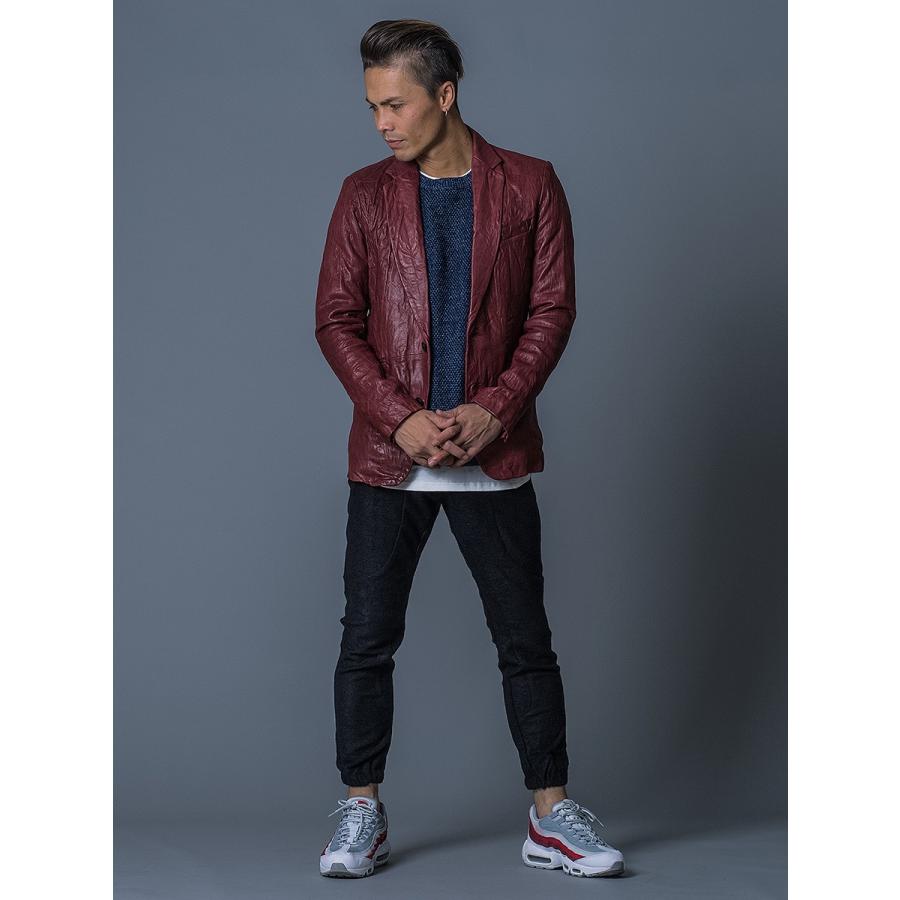 レザージャケット メンズ テーラード 本革 山羊 ゴート ベージュ ワイン ブラック 黒 M L XL 2L LL REGIEVO レジエボ hk エイチケー 55504 | REGIEVO | 09