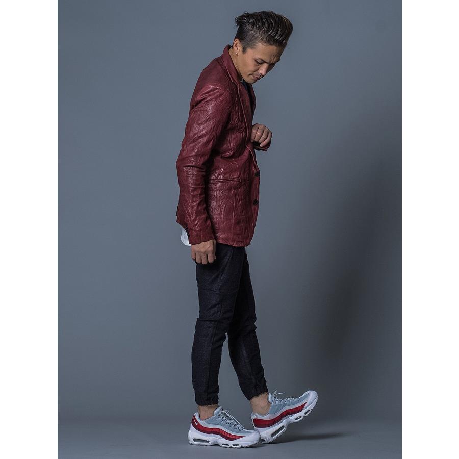 レザージャケット メンズ テーラード 本革 山羊 ゴート ベージュ ワイン ブラック 黒 M L XL 2L LL REGIEVO レジエボ hk エイチケー 55504 | REGIEVO | 10