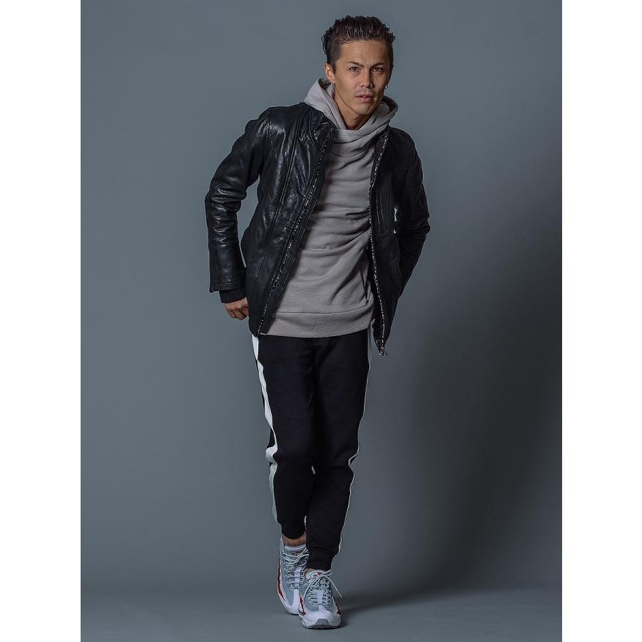 REGIEVO レジエボ レザーシングルライダースジャケット メンズ アウター ライダースジャケット リアルレザー 秋冬 カーキ ブラック 黒 M L XL LL ２L 5815 | REGIEVO | 07