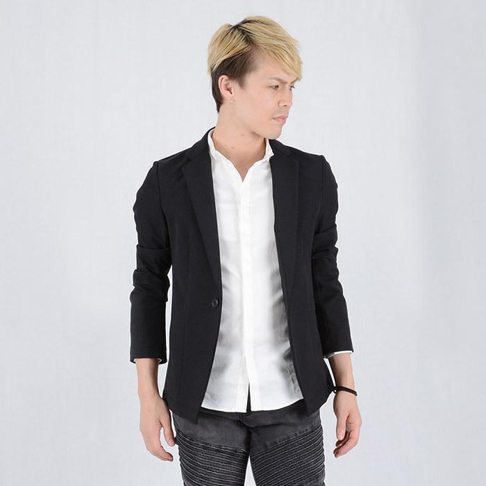 ジャケット メンズ 秋 春 ホワイト ブラック S M L Ll Xl 2l ストレッチ テーラード コンサバ Regievo レジエボ Hk エイチケー Re メンズジャケット バッグ 鞄 のhk 通販 Yahoo ショッピング